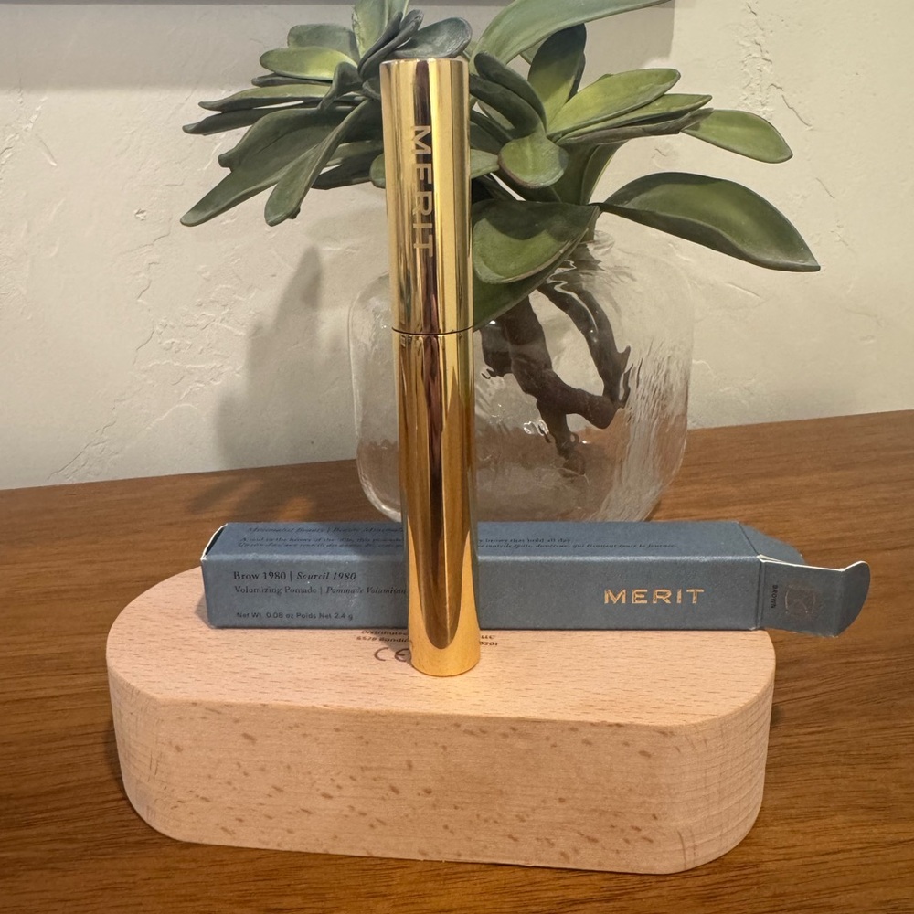 Merit Brow 1980 Volumizing Tinted Eyebrow Gel-Pomade- Brown NIB